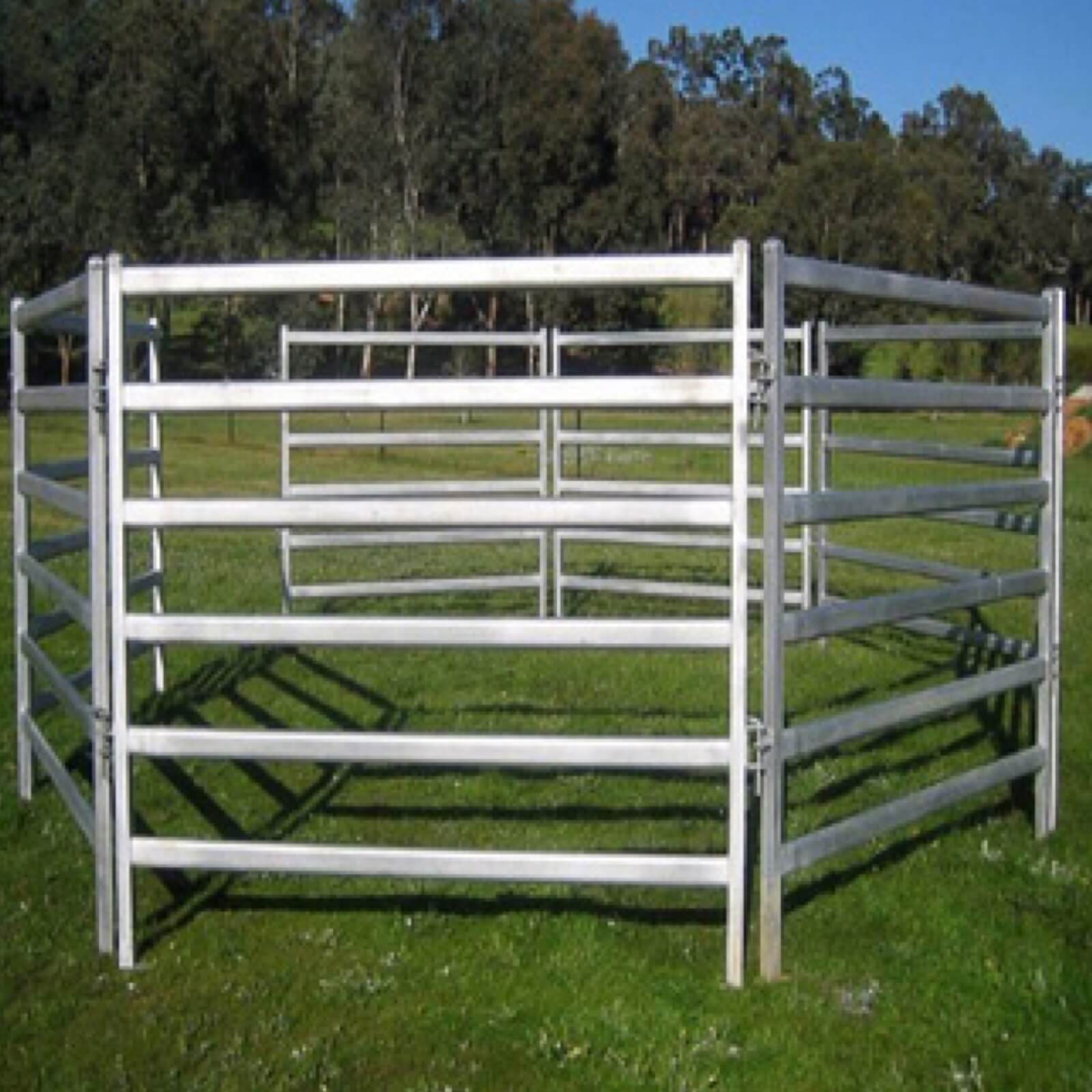 Equipamento para fazenda e rancho Painéis de curral de gado Cerca de aço para porcos Canetas de painel para cavalos Mercado norte dos EUA